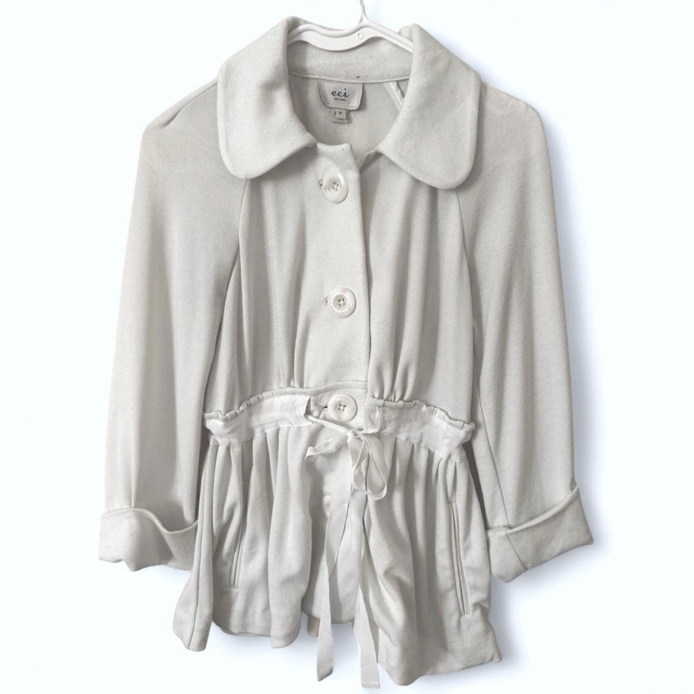 ECI Ivory Button-Up Coat